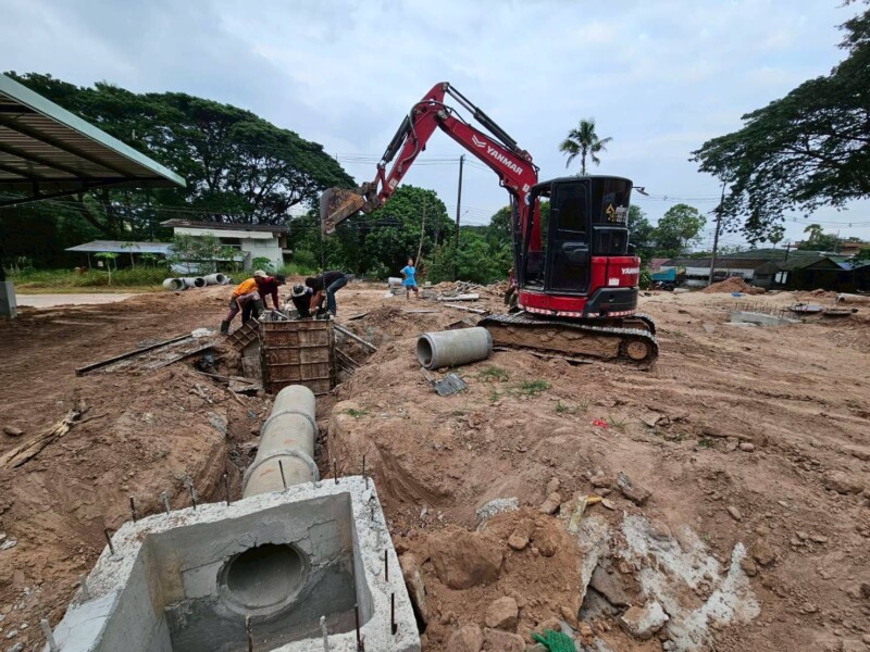 รถแบคโฮให้เช่าร่องคำ